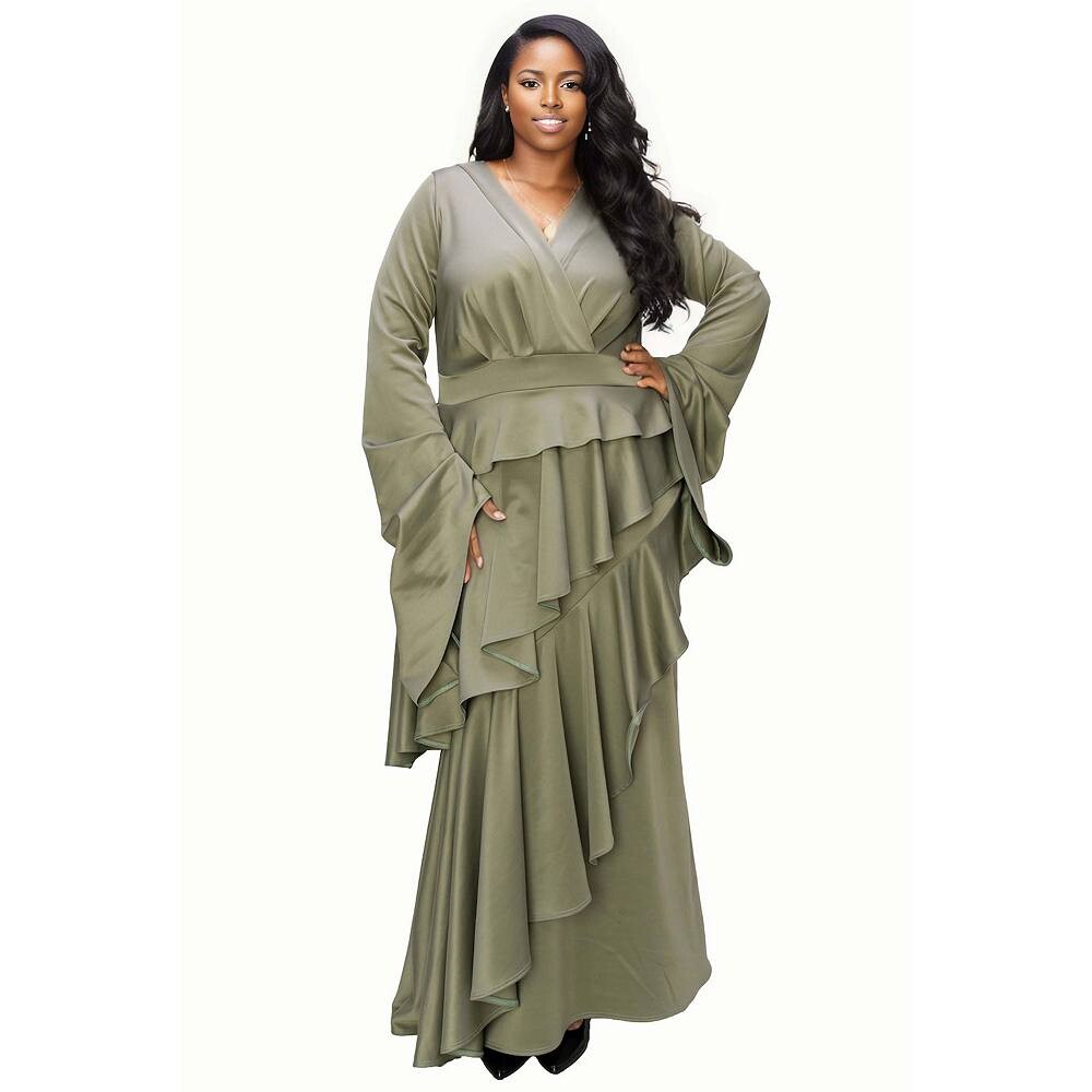 Драматическое платье Zeta с оборками больших размеров L I V D, цвет Dk Sage
Драматическое платье Zeta с оборками больших размеров L I V D, цвет Dk Sage