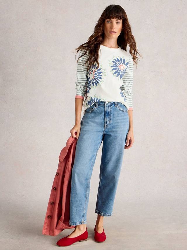 Топ с рукавами в полоску Clara с цветочным принтом White Stuff, White/Multi
Топ с рукавами в полоску Clara с цветочным принтом White Stuff, White/Multi