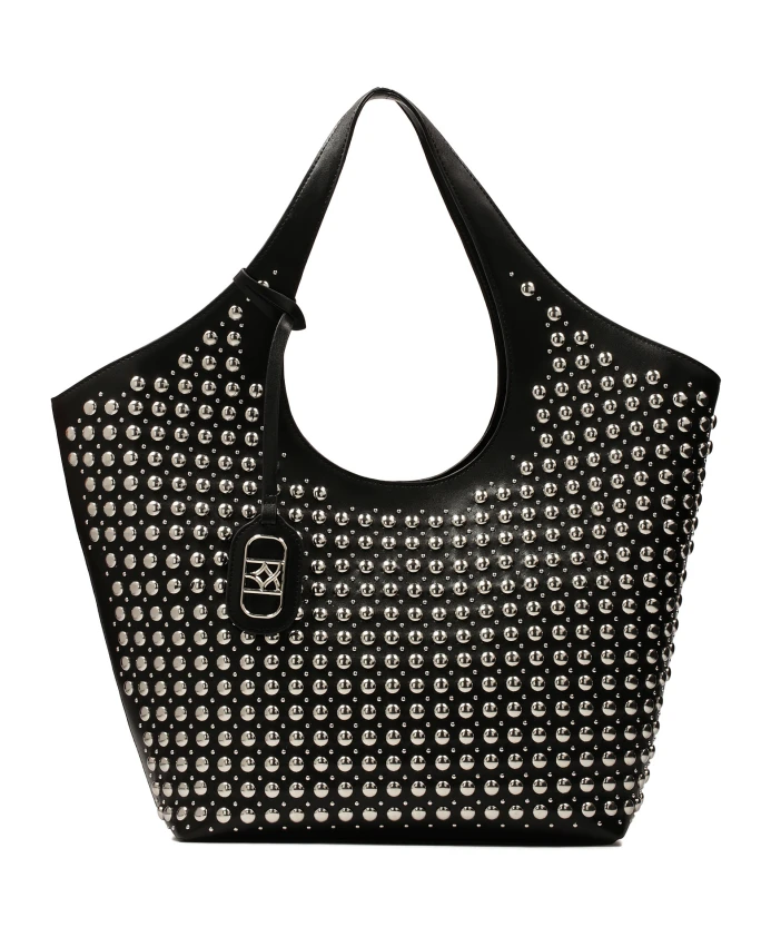 Элегантная сумка через плечо с серебряными стразами Kazar, мультиколор, Серебристый, Элегантная сумка через плечо с серебряными стразами Kazar, мультиколор 
Элегантная сумка через плечо с серебряными стразами Kazar, мультиколор, Серебристый, Элегантная сумка через плечо с серебряными стразами Kazar, мультиколор