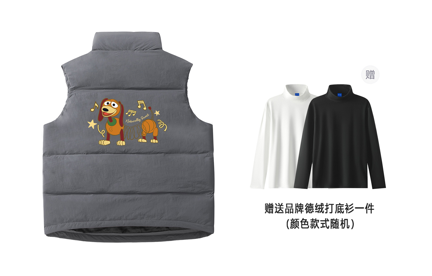 Disney Пуховая жилетка унисекс, Gray (Includes Merino Wool MZ Base Layer)
Disney Пуховая жилетка унисекс, Gray (Includes Merino Wool MZ Base Layer)