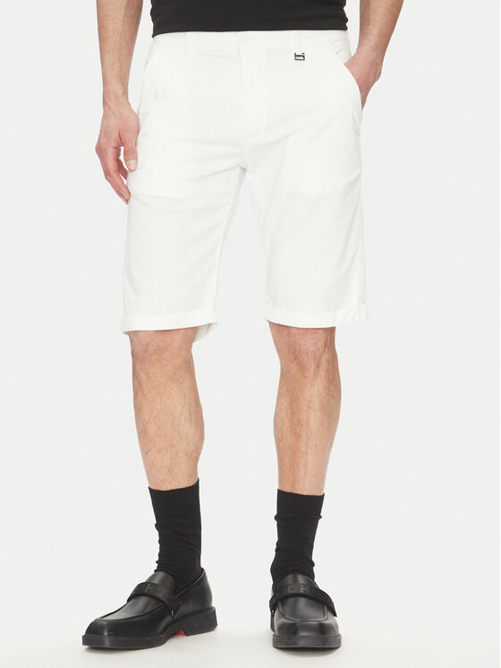 Шорты из ткани обычного кроя 265812 552829 Karl Lagerfeld, белый 
Шорты из ткани обычного кроя 265812 552829 Karl Lagerfeld, белый