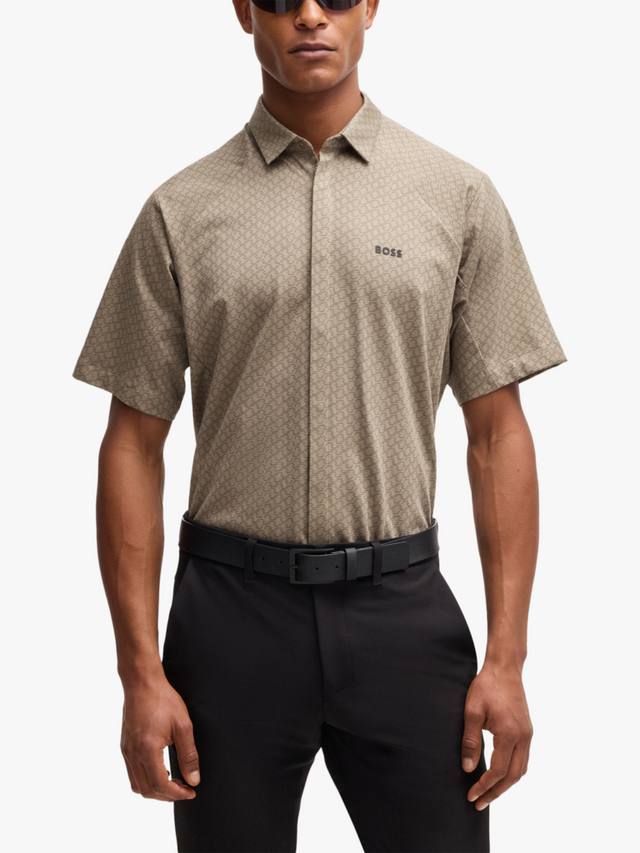 BOSS Cotton Regular Fit рубашка с геометрическим логотипом HUGO BOSS, Pastel Green
BOSS Cotton Regular Fit рубашка с геометрическим логотипом HUGO BOSS, Pastel Green