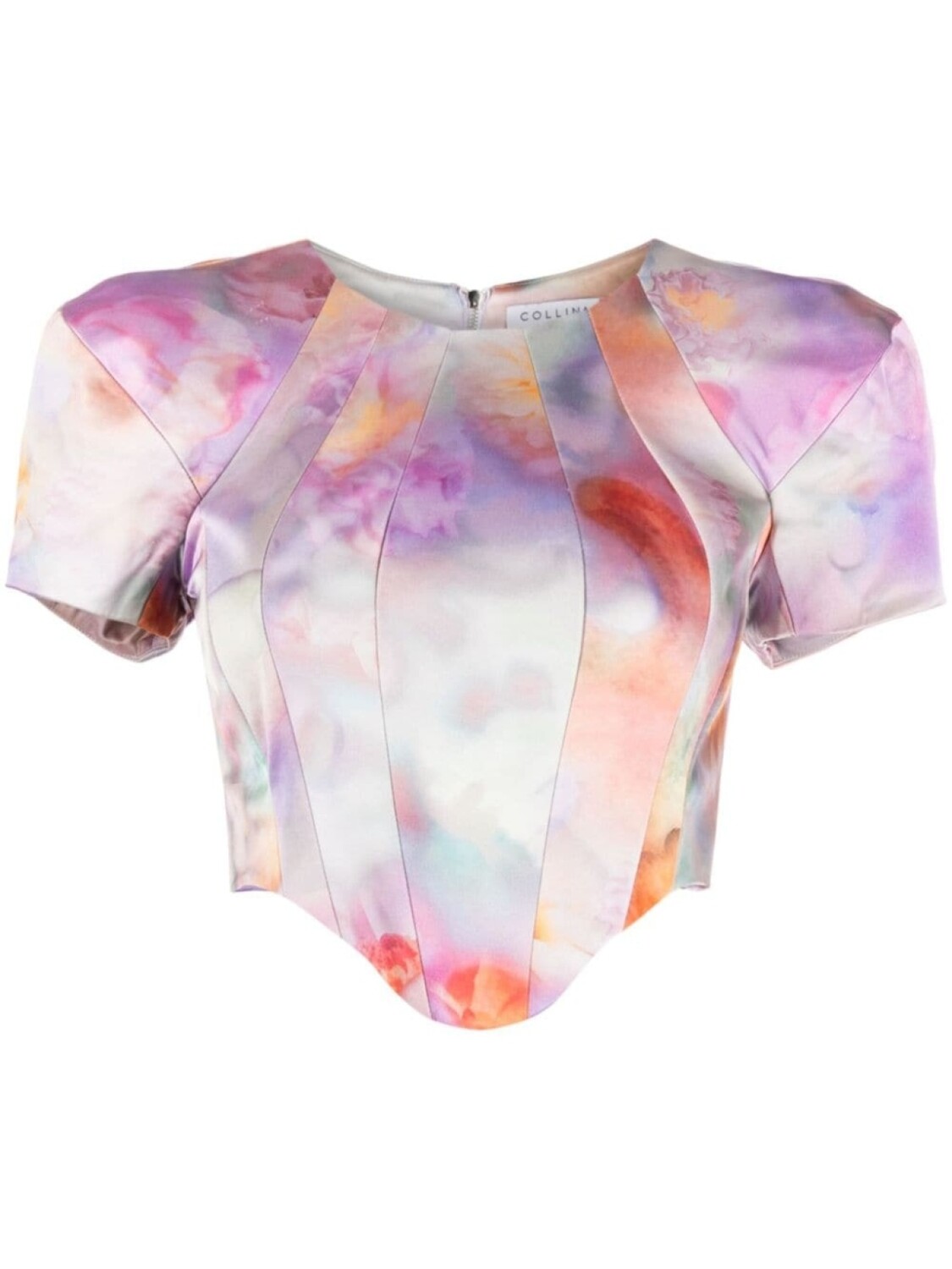 Укороченный топ-корсет Ava Collina Strada, мультиколор 
Укороченный топ-корсет Ava Collina Strada, мультиколор