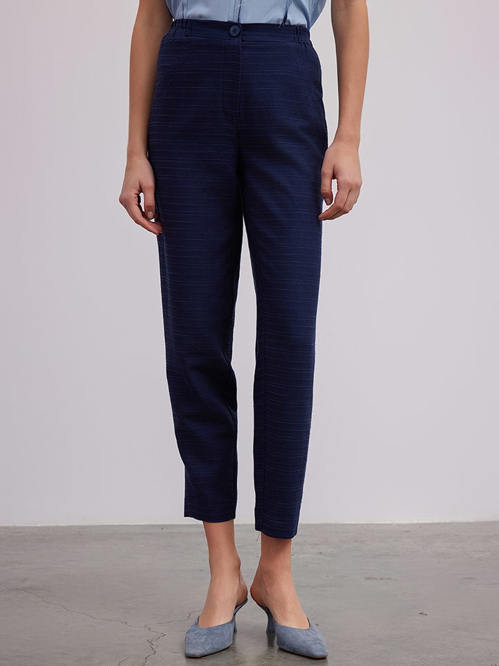 Тканевые брюки BGN, темно-синий 
Тканевые брюки BGN, темно-синий