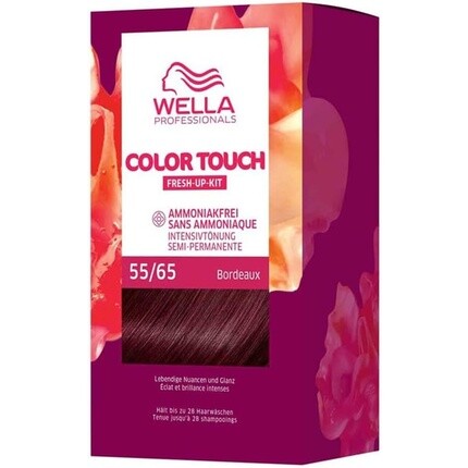 Wella Professionals Color Touch Bordeaux Color Touch Fresh-Up Kit 55/65 Light Intense Violet Mahogany Brown Semi-Permanent Color Kit Light Chestnut Violet Mahogany Brown Intense Mahogany
Wella Professionals Color Touch Bordeaux Color Touch Fresh-Up Kit 55/65 Light Intense Violet Mahogany Brown Semi-Permanent Color Kit Light Chestnut Violet Mahogany Brown Intense Mahogany