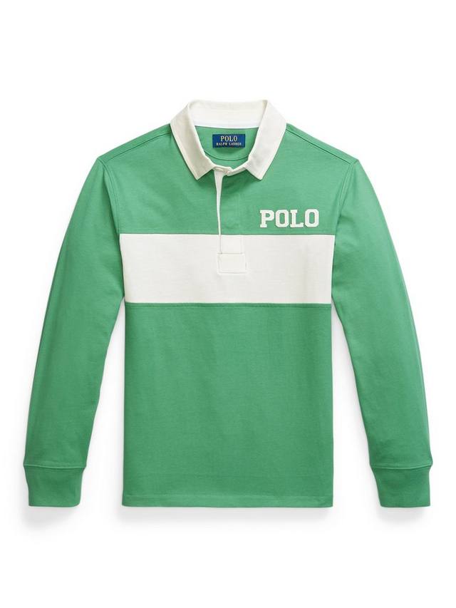 Детская хлопковая регбийка с длинными рукавами Ralph Lauren, Raft Green
Детская хлопковая регбийка с длинными рукавами Ralph Lauren, Raft Green