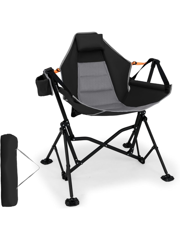 COSTWAY Складной кемпинговый стул черного цвета
COSTWAY Складной кемпинговый стул черного цвета