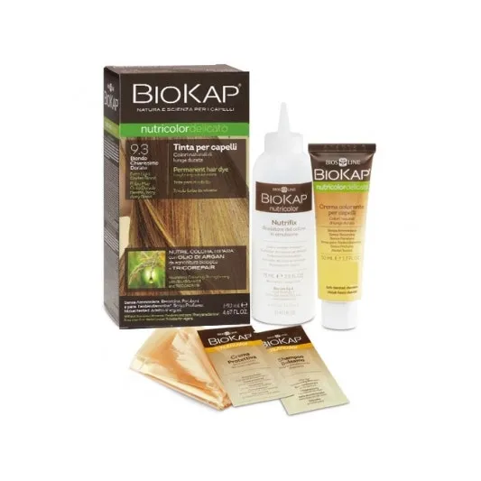 Biokap Nutricolor Delicato 9.3 Органическая краска для волос очень светлый блондин золотистый
Biokap Nutricolor Delicato 9.3 Органическая краска для волос очень светлый блондин золотистый