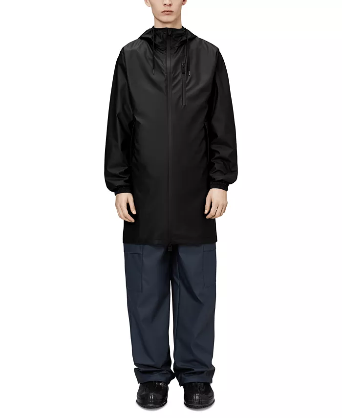 Мужская длинная дождевик с капюшоном Storm Breaker на молнии Rains, черный
Мужская длинная дождевик с капюшоном Storm Breaker на молнии Rains, черный