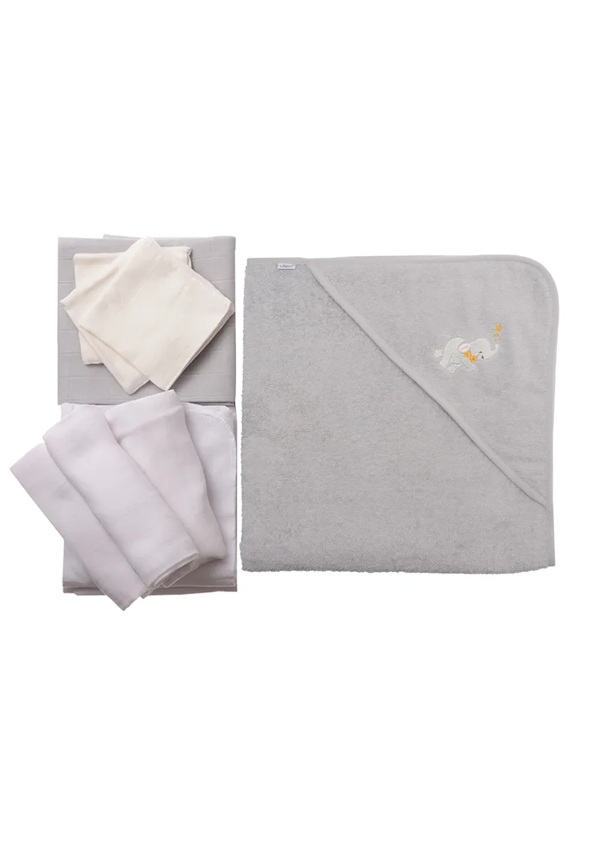 Начальный комплект оборудования Liliput с милой вышивкой в виде слона, серый
Начальный комплект оборудования Liliput с милой вышивкой в виде слона, серый