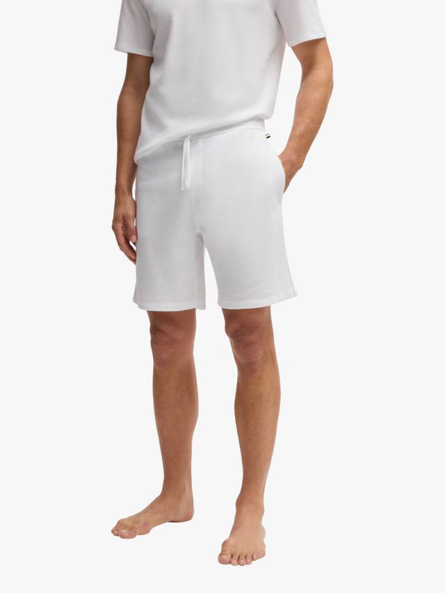 Пижамные шорты с вафельной структурой HUGO BOSS, белый
Пижамные шорты с вафельной структурой HUGO BOSS, белый