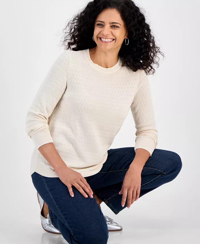 Женский хлопковый пуловер с асимметричным краем Style & Co, загар/бежевый
Женский хлопковый пуловер с асимметричным краем Style & Co, загар/бежевый