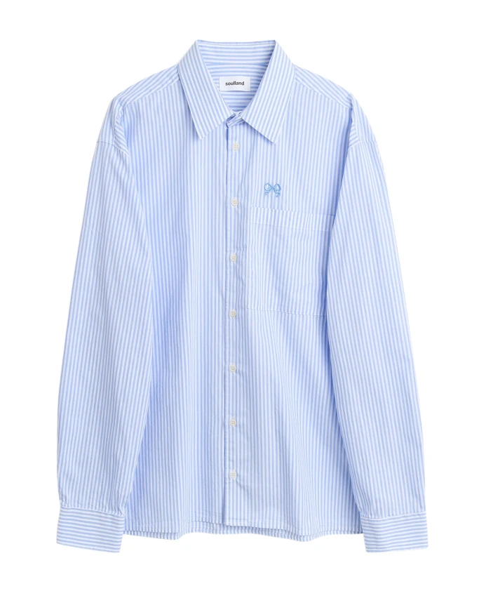 Полосатая рубашка Vit Soulland, синий
Полосатая рубашка Vit Soulland, синий