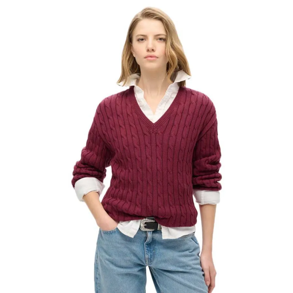 Свитер Superdry W6110588A, красный 
Свитер Superdry W6110588A, красный