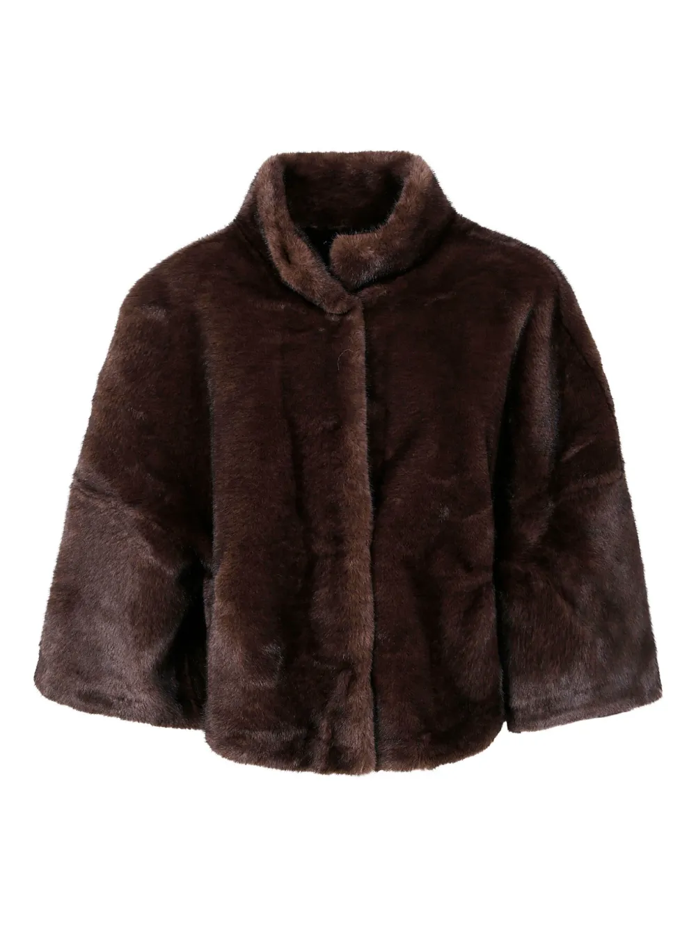 Пальто-накидка из искусственного меха DRHOPE, коричневый
Пальто-накидка из искусственного меха DRHOPE, коричневый