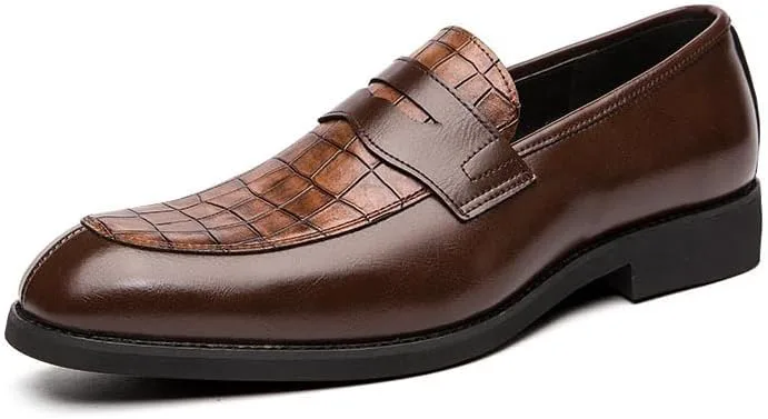 Мужские лоферы Santimon Mens Penny с тиснением под аллигатора, деловые формальные туфли-слипоны
Мужские лоферы Santimon Mens Penny с тиснением под аллигатора, деловые формальные туфли-слипоны