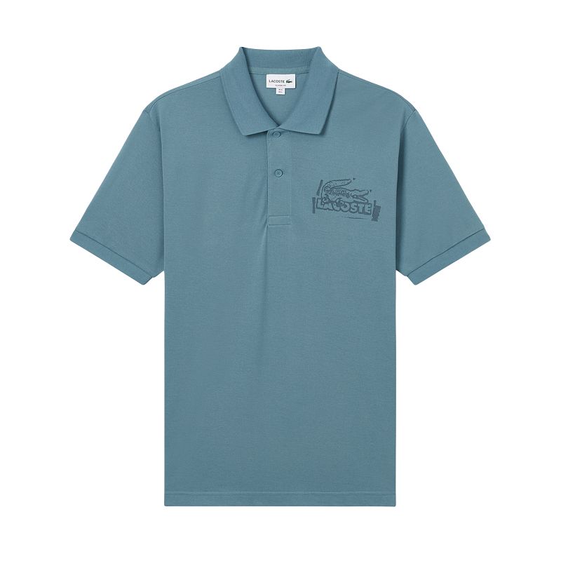 Поло с логотипом crocodile LACOSTE, синий
Поло с логотипом crocodile LACOSTE, синий