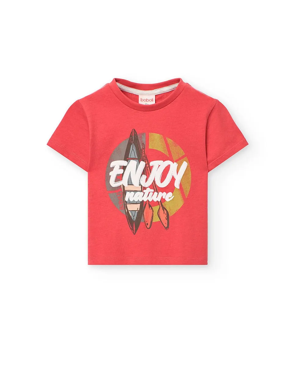 Baby boy футболка с коротким рукавом и круглым вырезом Boboli, красный
Baby boy футболка с коротким рукавом и круглым вырезом Boboli, красный