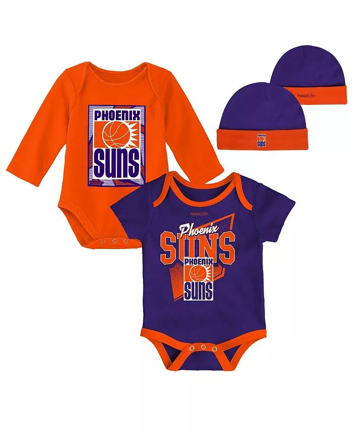 Комплект из боди Phoenix Suns Hardwood Classics и вязаной шапки с манжетами для мальчиков и девочек синего и оранжевого цвета Mitchell & Ness
Комплект из боди Phoenix Suns Hardwood Classics и вязаной шапки с манжетами для мальчиков и девочек синего и оранжевого цвета Mitchell & Ness