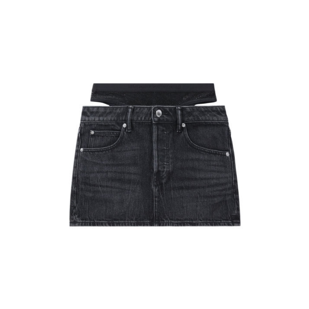 Джинсовая короткая юбка Women's Alexander Wang, черный
Джинсовая короткая юбка Women's Alexander Wang, черный