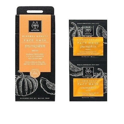 Маска для лица Express Beauty с тыквой 8мл, Apivita
Маска для лица Express Beauty с тыквой 8мл, Apivita