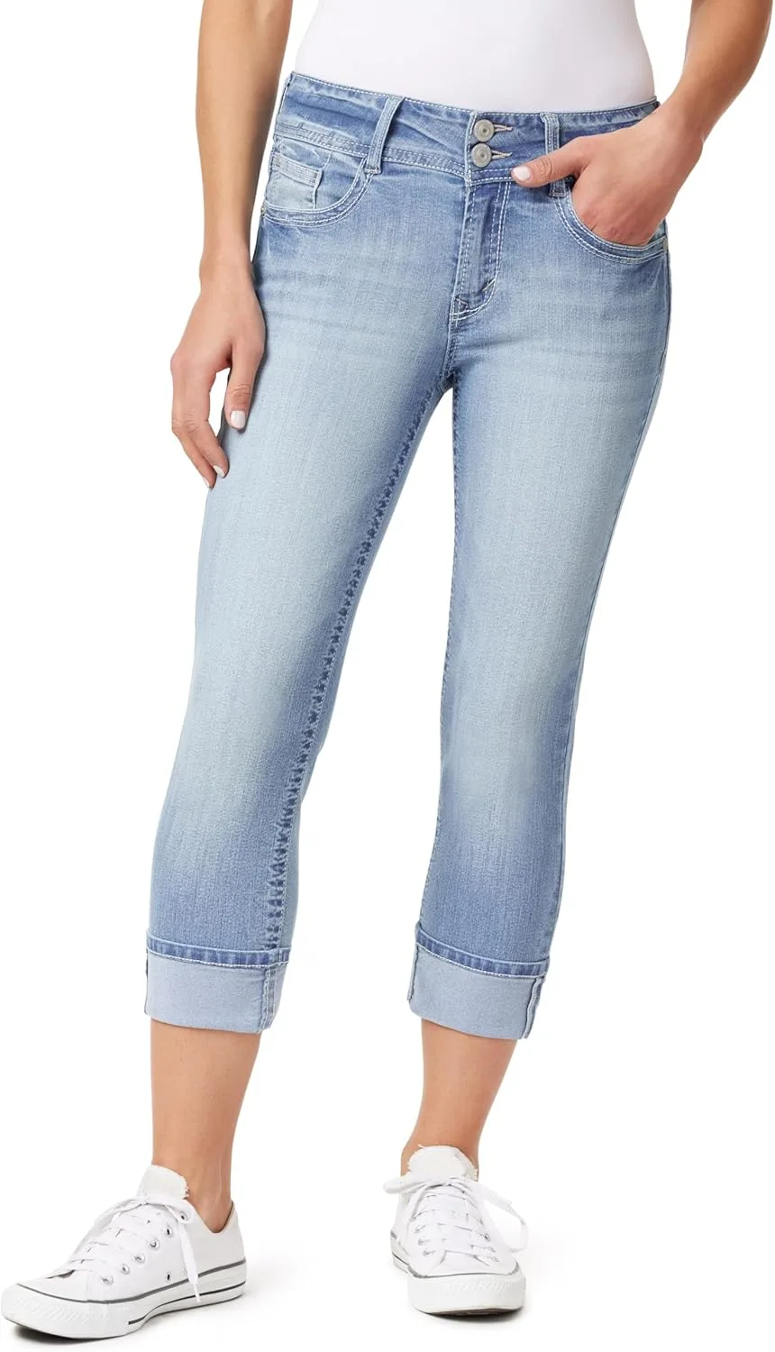 Джинсы WallFlower Luscious Curvy 23.5” Mid-Rise Cropped для женщин, Insta Stretch Denim
Джинсы WallFlower Luscious Curvy 23.5” Mid-Rise Cropped для женщин, Insta Stretch Denim