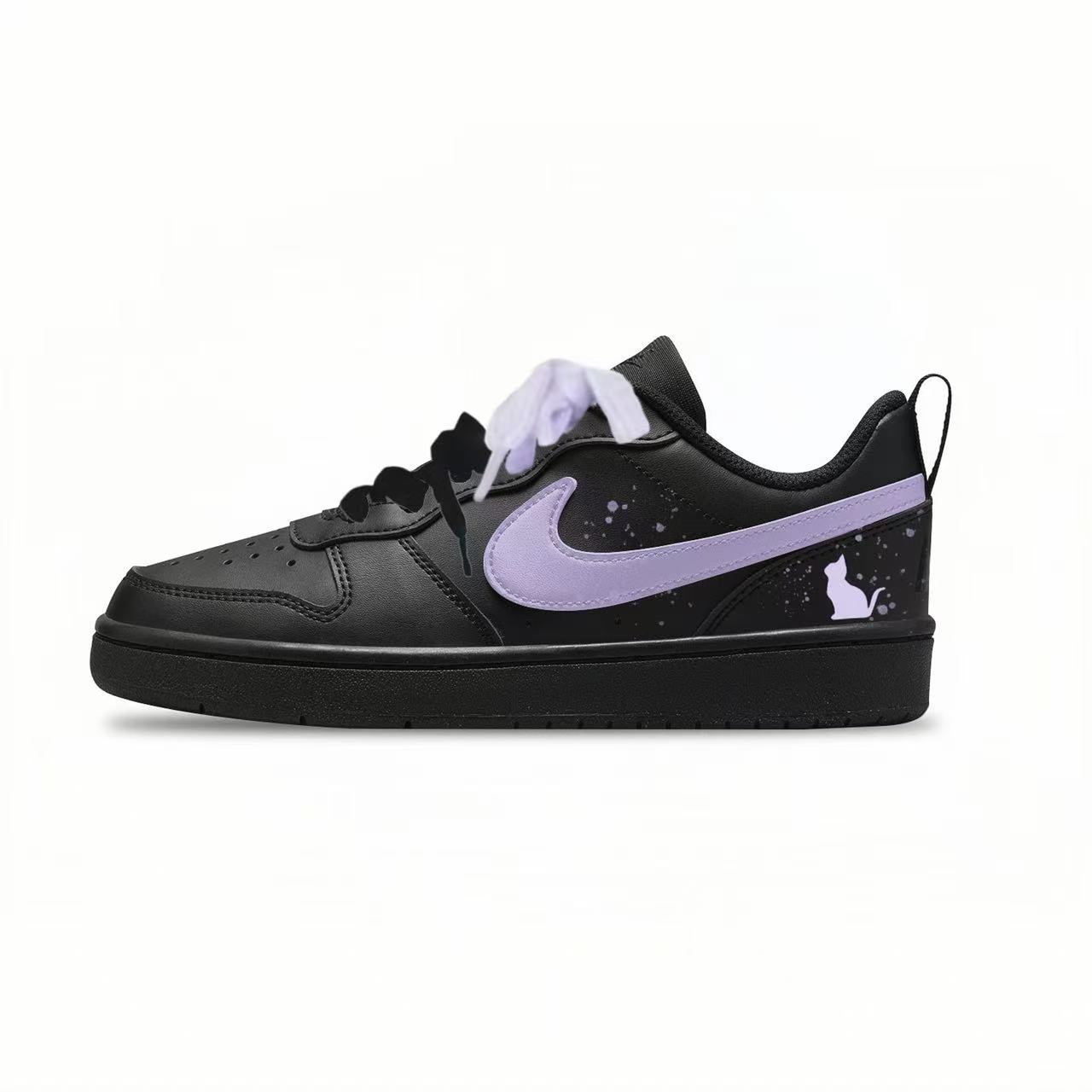 Nike Court Borough Naughty Little Purple противоскользящие низкие детские скейтбординг кроссовки Black Purple для подростков
Nike Court Borough Naughty Little Purple противоскользящие низкие детские скейтбординг кроссовки Black Purple для подростков