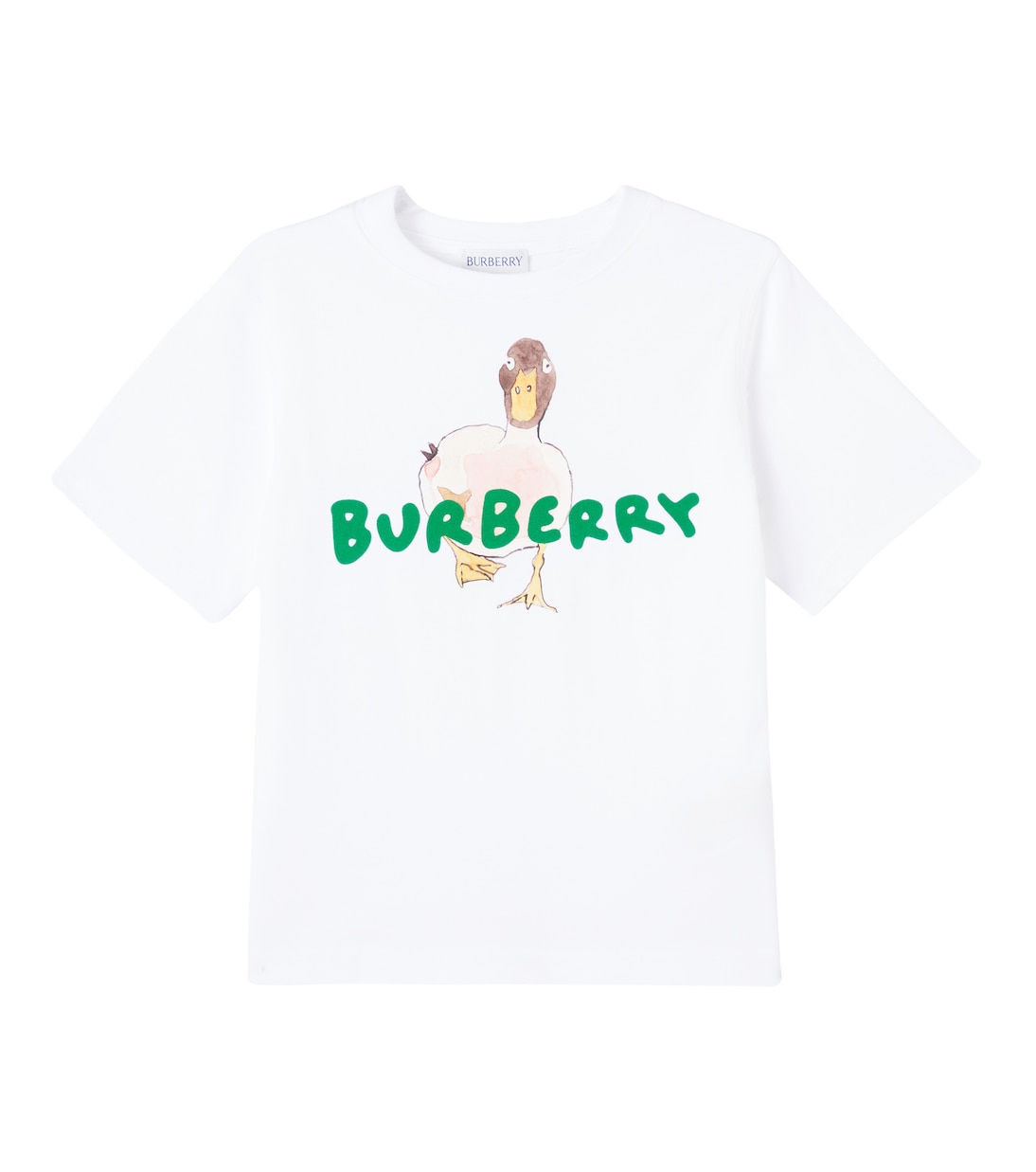 Футболка из хлопкового джерси с логотипом Burberry Kids, белый
Футболка из хлопкового джерси с логотипом Burberry Kids, белый
