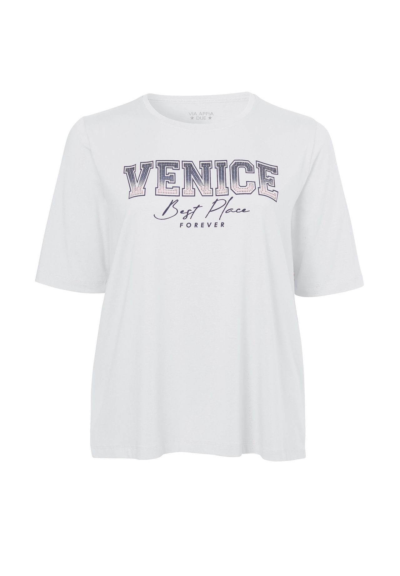 Рубашка Молодёжная футболка со стразами VIA APPIA -DUE-, цвет Ecru Multicolor
Рубашка Молодёжная футболка со стразами VIA APPIA -DUE-, цвет Ecru Multicolor