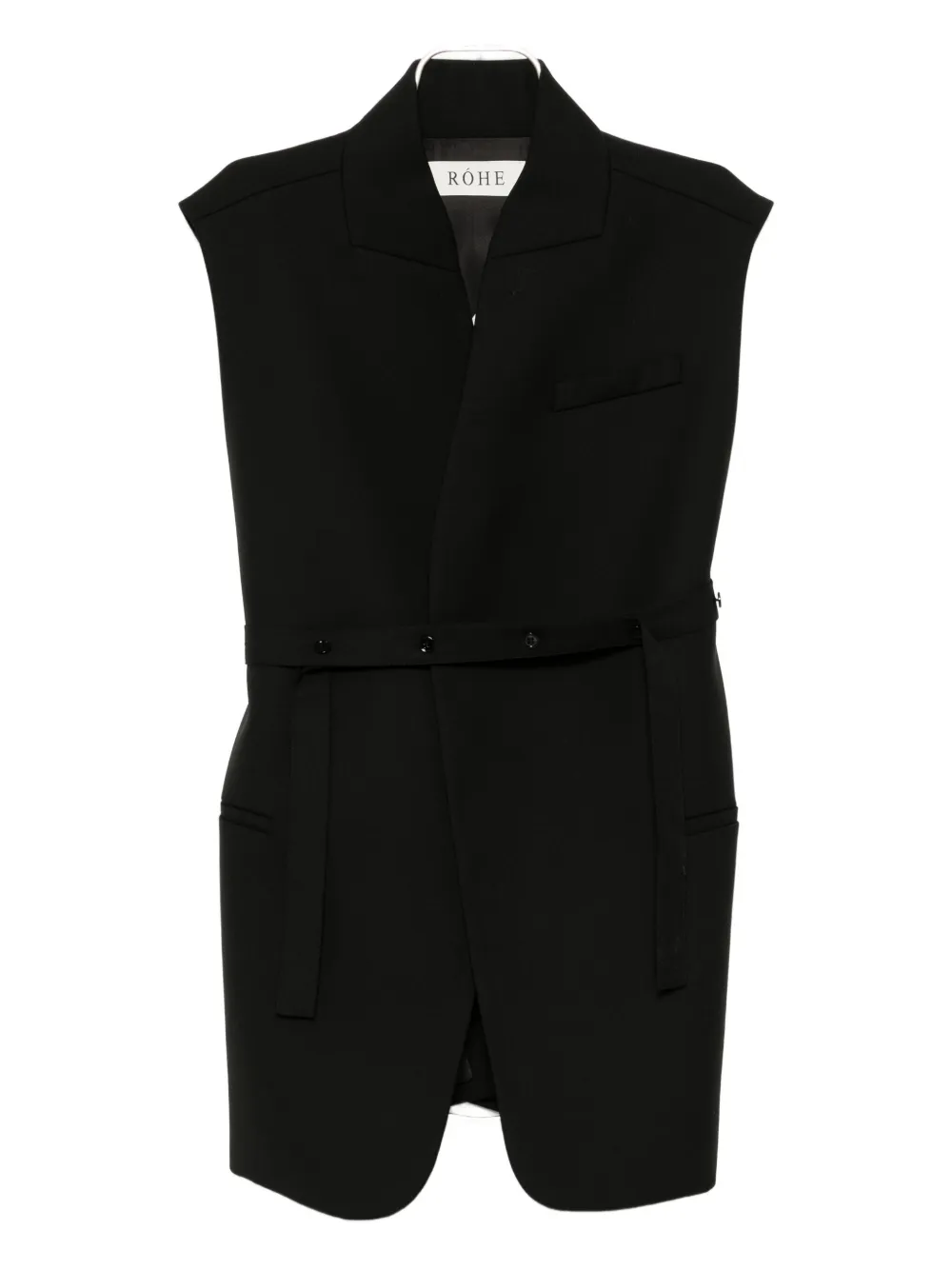 Переосмысленный удлиненный жилет Róhe, черный
Переосмысленный удлиненный жилет Róhe, черный