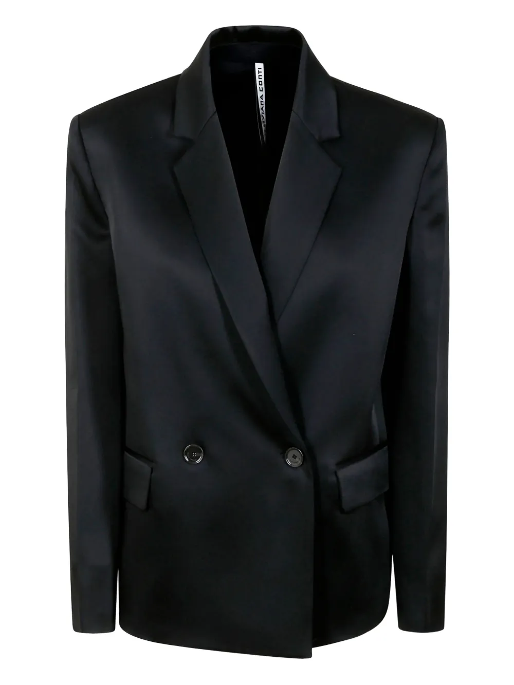 Атласный двубортный пиджак Liviana Conti, черный
Атласный двубортный пиджак Liviana Conti, черный