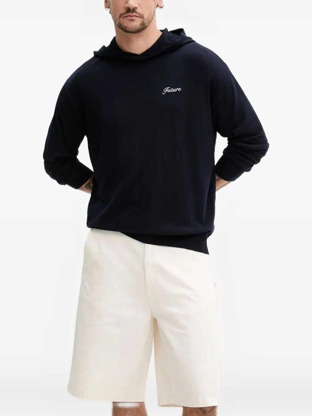 Худи с вышитым логотипом From Future, синий
Худи с вышитым логотипом From Future, синий