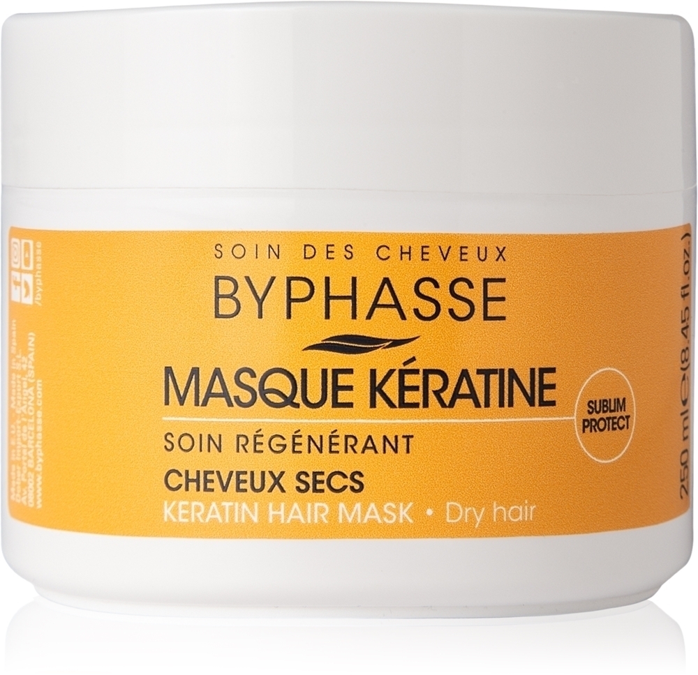 Кератиновая маска Masque kératine Byphasse, 250 мл
Кератиновая маска Masque kératine Byphasse, 250 мл