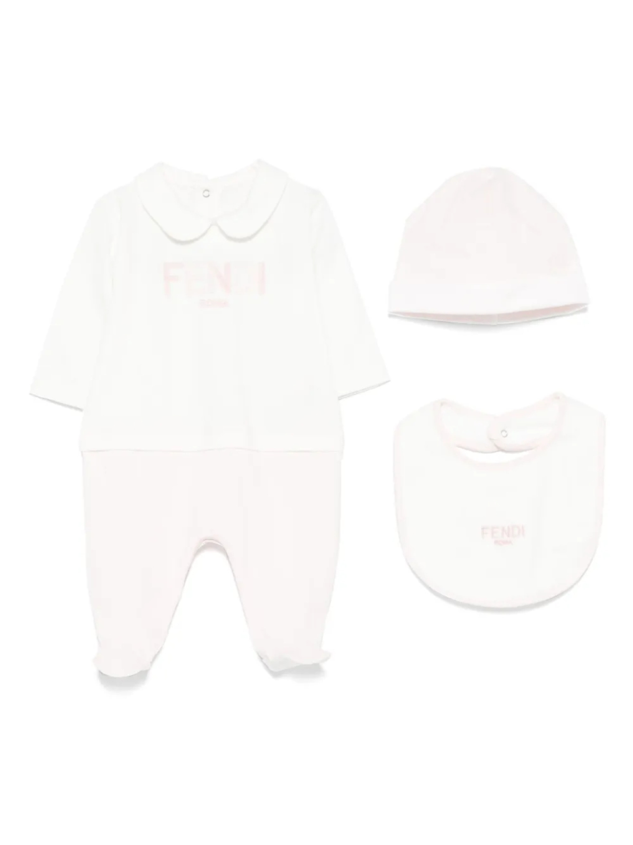 Пижамный комплект с вышитым логотипом Fendi Kids, белый
Пижамный комплект с вышитым логотипом Fendi Kids, белый