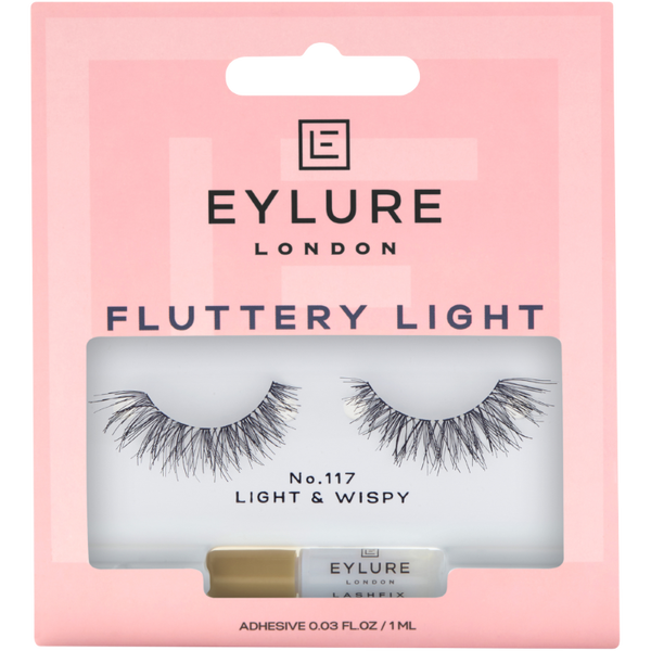 Накладные ресницы с клеем, эффект заполнения 117, 2 шт. / 1 уп. Eylure Fluttery light
Накладные ресницы с клеем, эффект заполнения 117, 2 шт. / 1 уп. Eylure Fluttery light