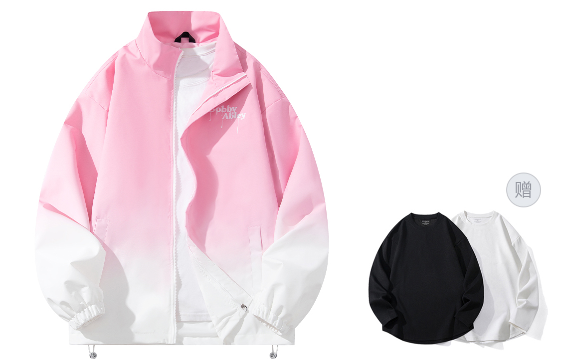 BOBBY ABLEY Куртка Unisex, Pink to White Gradient (Includes Long-Sleeved)
BOBBY ABLEY Куртка Unisex, Pink to White Gradient (Includes Long-Sleeved)