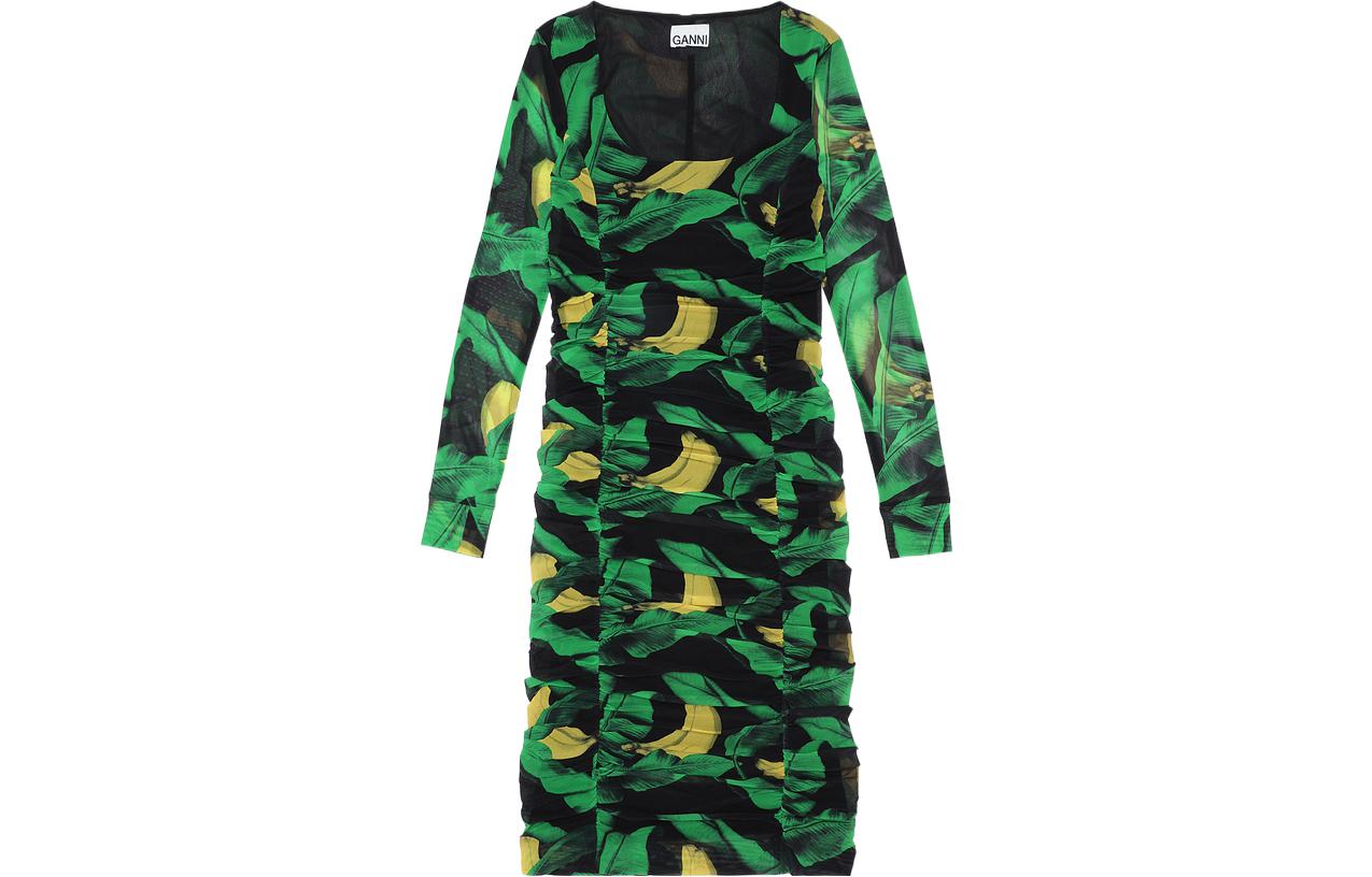 GANNI Женское черное платье с длинными рукавами
GANNI Женское черное платье с длинными рукавами