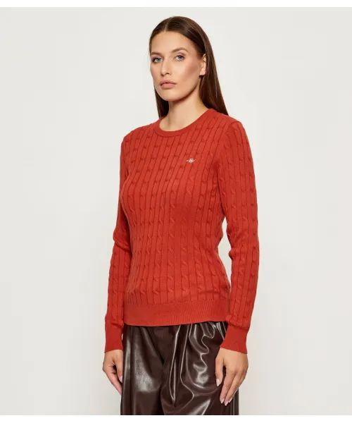 Свитер Slim fit Gant, оранжевый 
Свитер Slim fit Gant, оранжевый