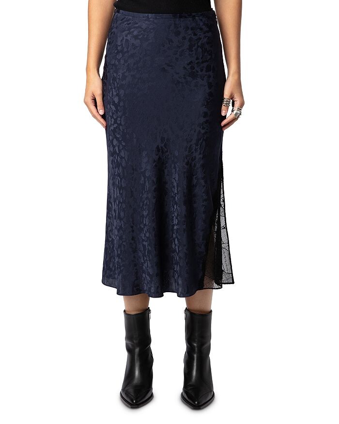 Жаккардовая шелковая юбка Zadig & Voltaire Jayla, синий
Жаккардовая шелковая юбка Zadig & Voltaire Jayla, синий