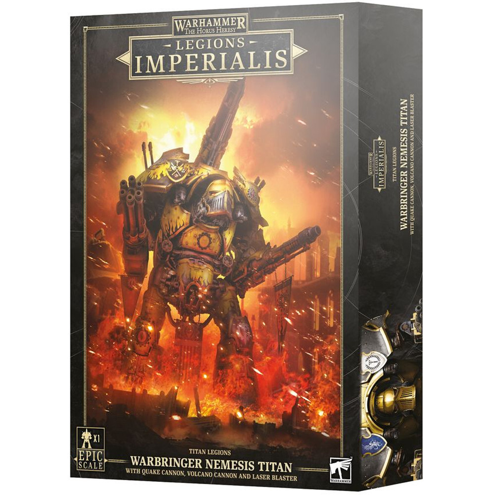 Миниатюра Games Workshop Legions Imperialis: Titan Legions - Warbringer Nemesis Titan w/ Quake Cannon 
Миниатюра Games Workshop Legions Imperialis: Titan Legions - Warbringer Nemesis Titan w/ Quake Cannon
