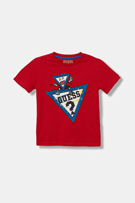 Детская хлопковая футболка Guess, красный
Детская хлопковая футболка Guess, красный
