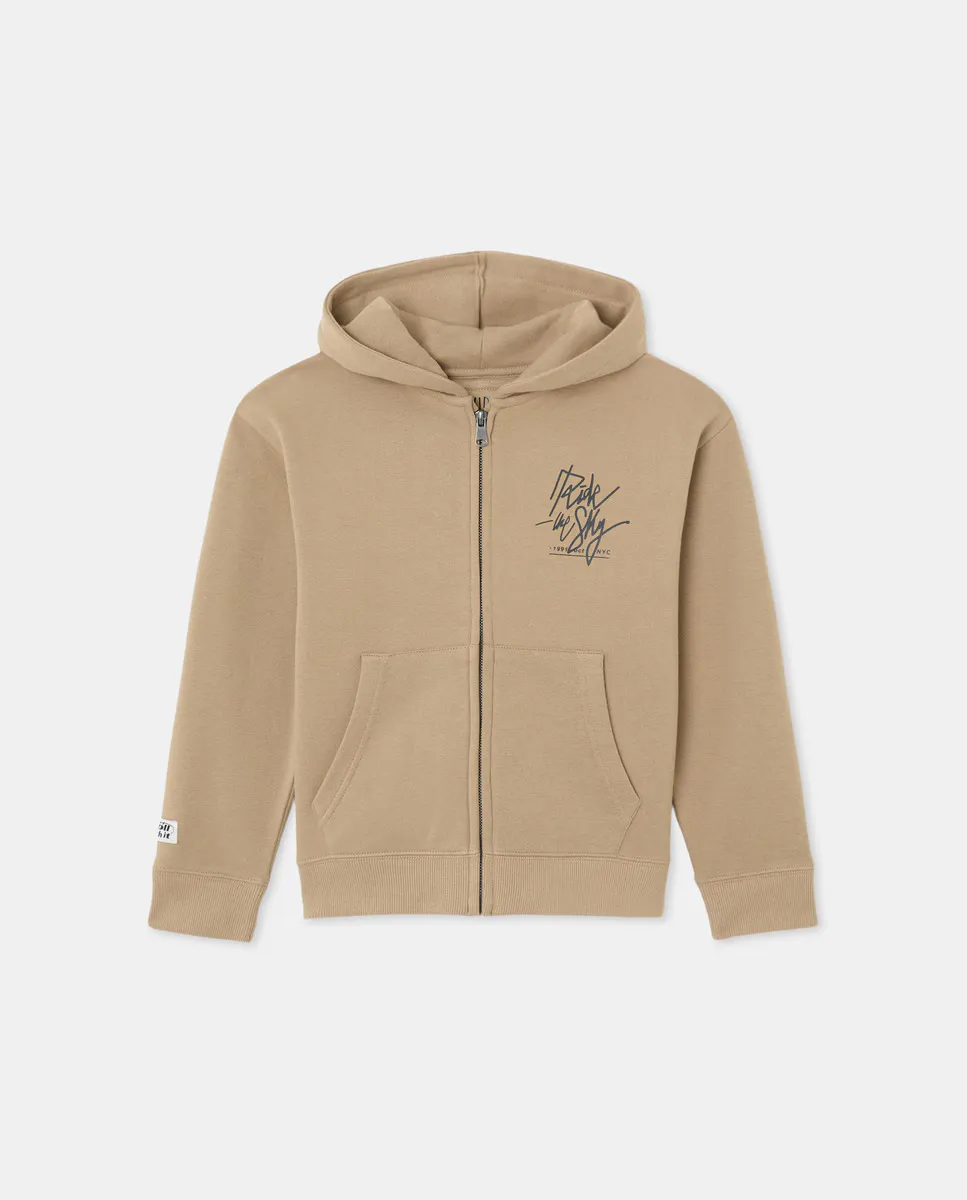 Детская худи на молнии Kids El Corte Inglés, коричневый 
Детская худи на молнии Kids El Corte Inglés, коричневый