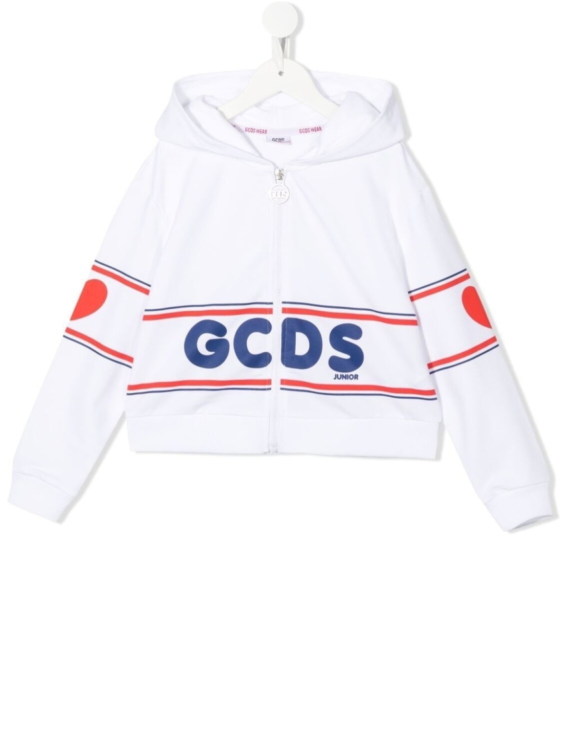 Gcds Kids худи на молнии с логотипом, белый
Gcds Kids худи на молнии с логотипом, белый