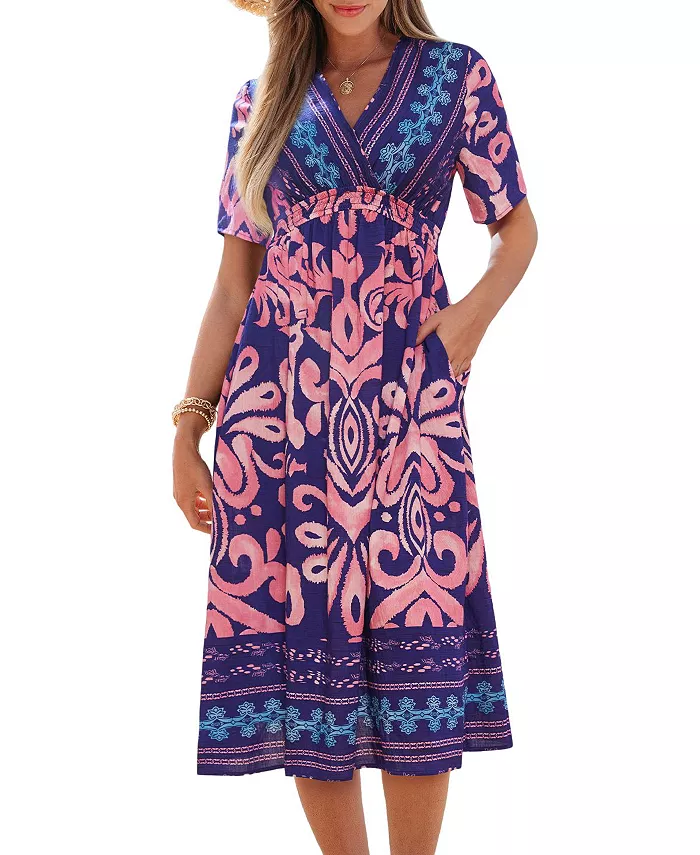 Женское пляжное платье миди Radiant Garden Ornate Cupshe, фиолетовый
Женское пляжное платье миди Radiant Garden Ornate Cupshe, фиолетовый