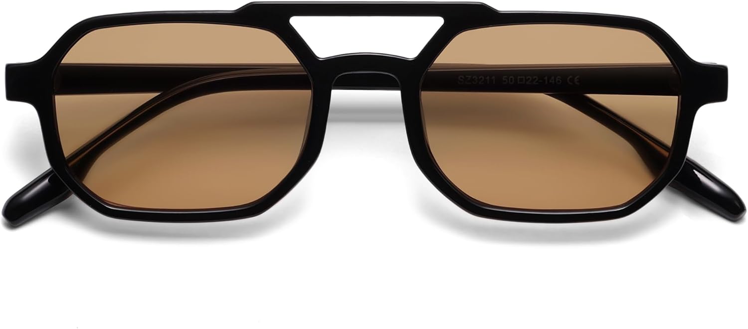Солнцезащитные очки-авиаторы SOJOS в стиле ретро, прямоугольные, для женщин и мужчин, модные, классические, в квадратной оправе, 90-е годы, модель SJ2627, Black/Brown
Солнцезащитные очки-авиаторы SOJOS в стиле ретро, прямоугольные, для женщин и мужчин, модные, классические, в квадратной оправе, 90-е годы, модель SJ2627, Black/Brown