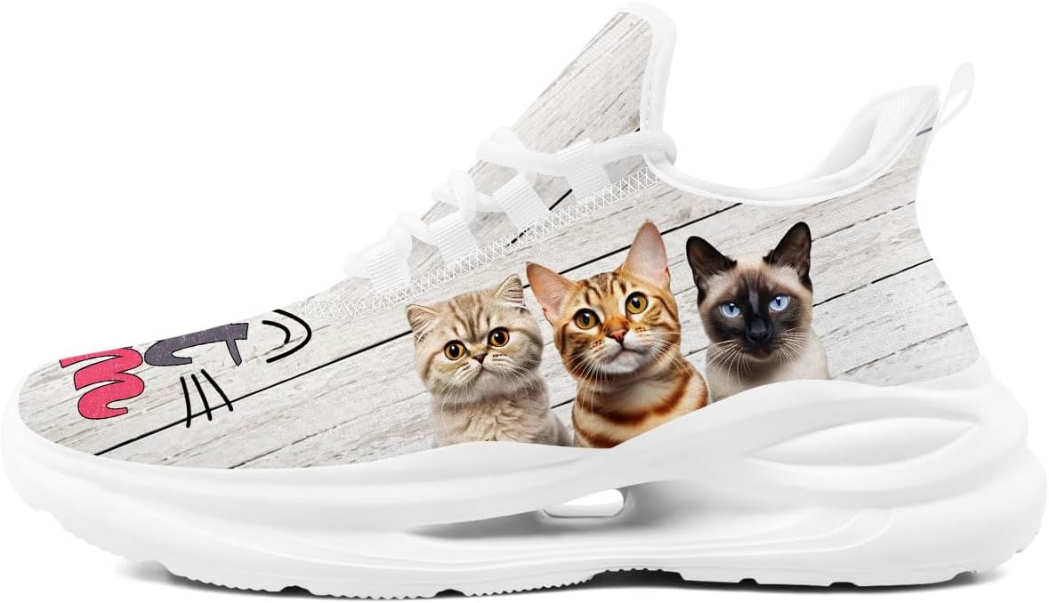 Женские кроссовки с принтом кошки, спортивные для бега, тенниса и ходьбы, подарок для любителей кошек Generic, белый
Женские кроссовки с принтом кошки, спортивные для бега, тенниса и ходьбы, подарок для любителей кошек Generic, белый