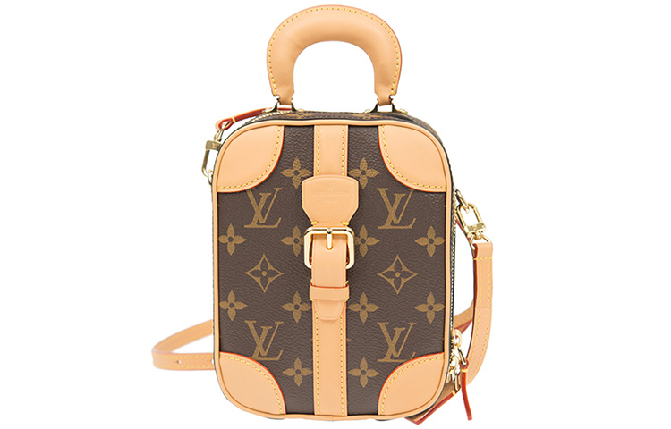 Louis Vuitton Вертикальный мини-багаж с монограммой, коричневый
Louis Vuitton Вертикальный мини-багаж с монограммой, коричневый