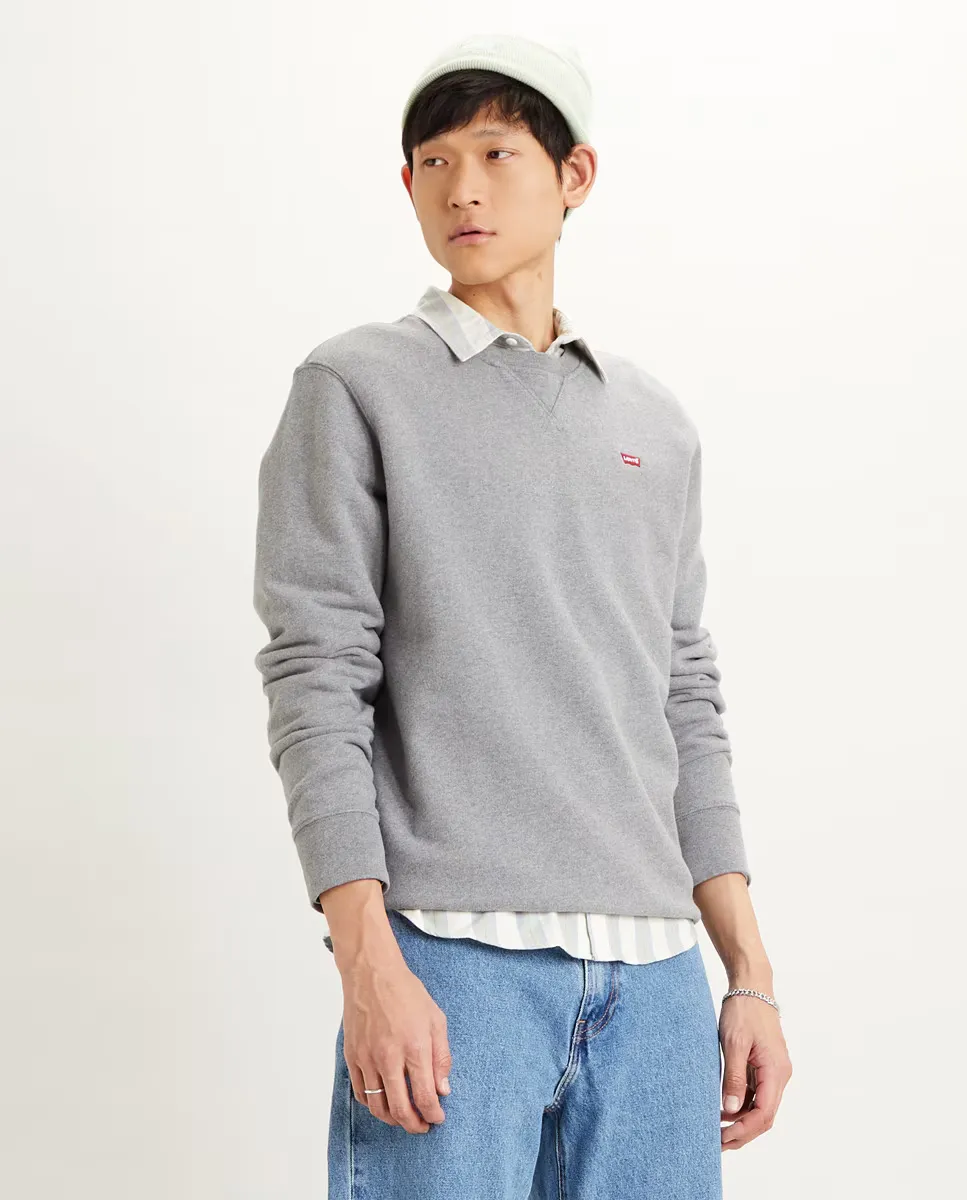 Светло-серая мужская толстовка с круглым вырезом Levi's, серый
Светло-серая мужская толстовка с круглым вырезом Levi's, серый