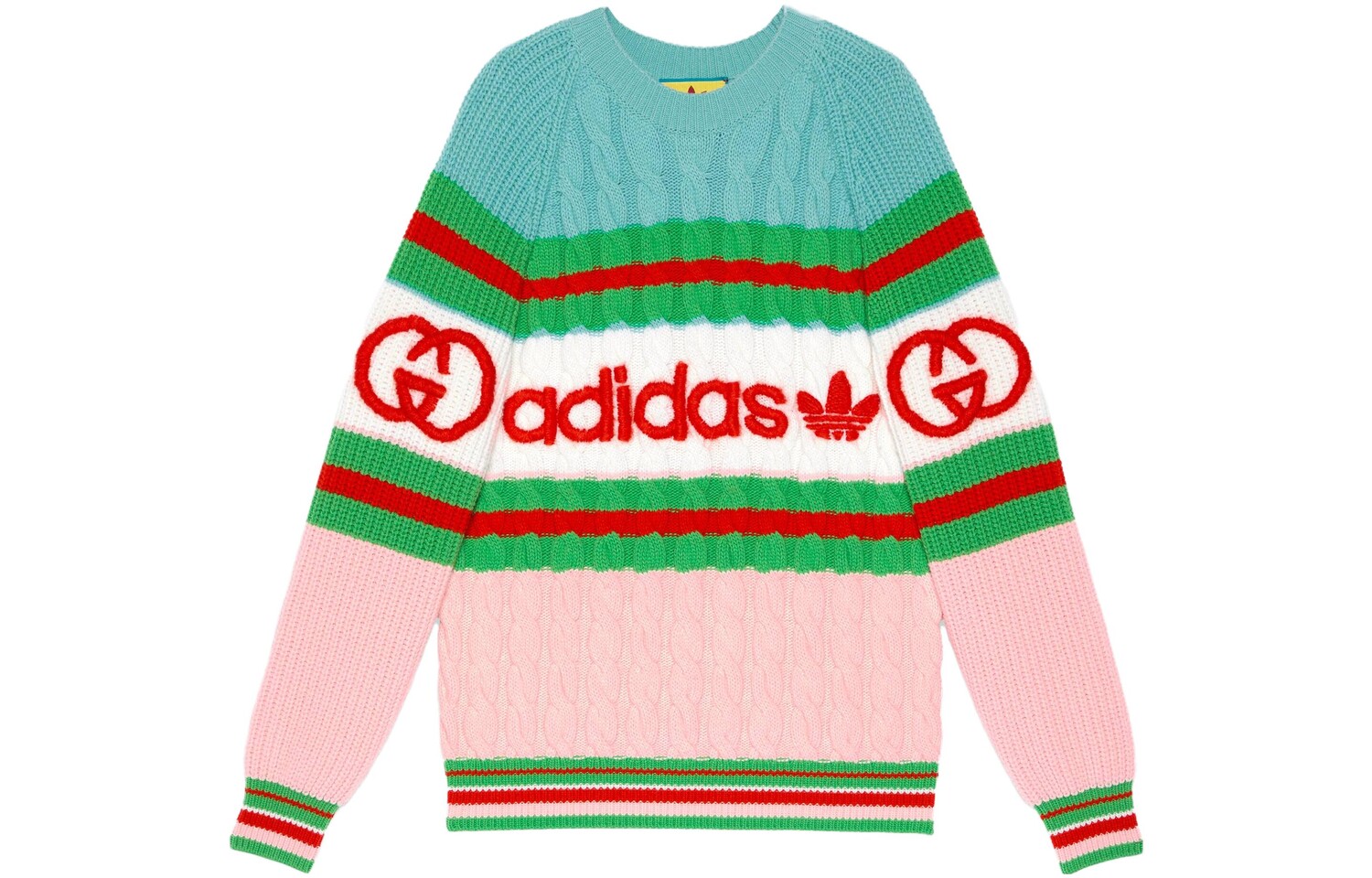 Свитер женский Adidas X Gucci кашемировый, мультиколор
Свитер женский Adidas X Gucci кашемировый, мультиколор