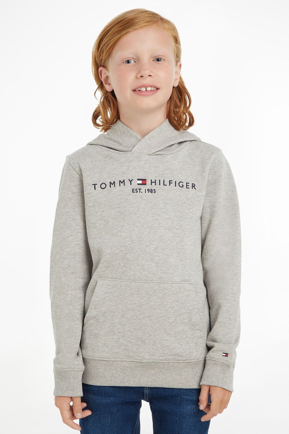 Эфирное худи Tommy Hilfiger, серый 
Эфирное худи Tommy Hilfiger, серый